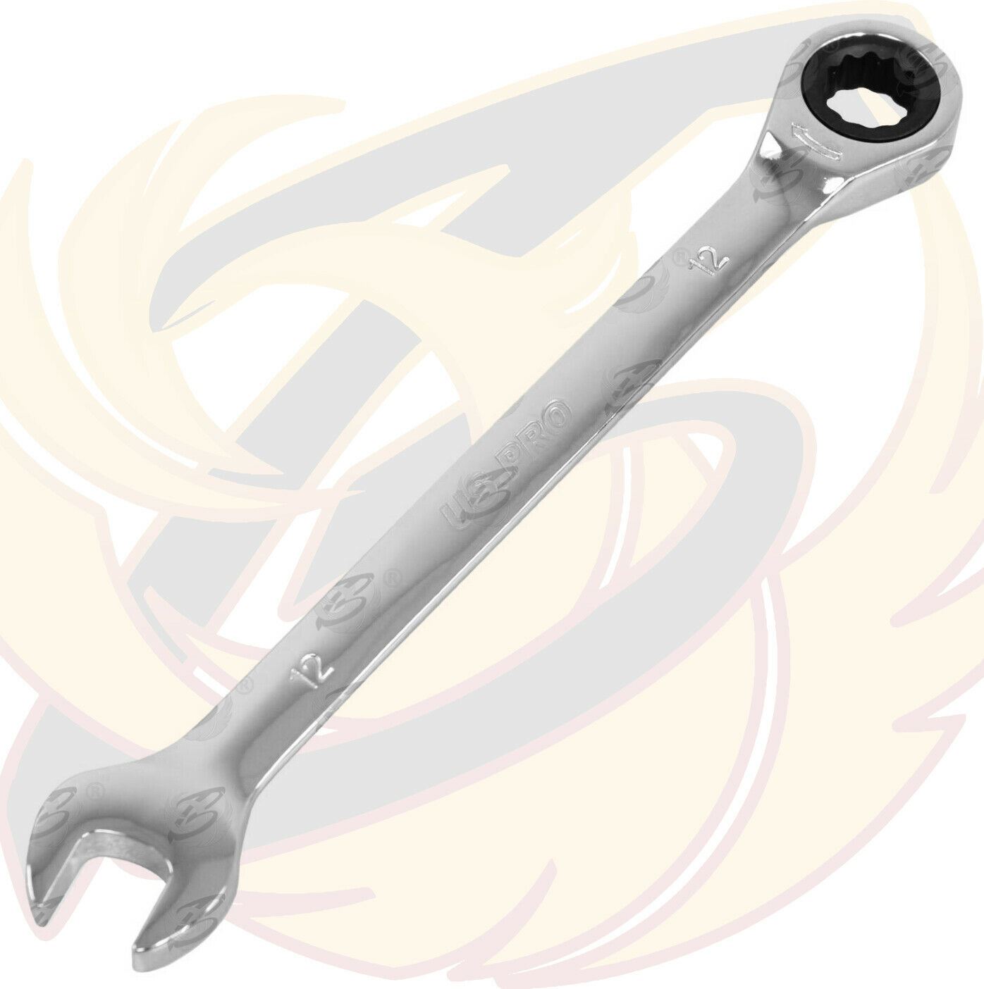 US PRO 12MM 72 TOOTH RATCHET SPANNER