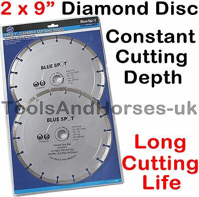 BLUESPOT 2PCS 9" ( 230MM ) DIAMOND CUTTING DISCS