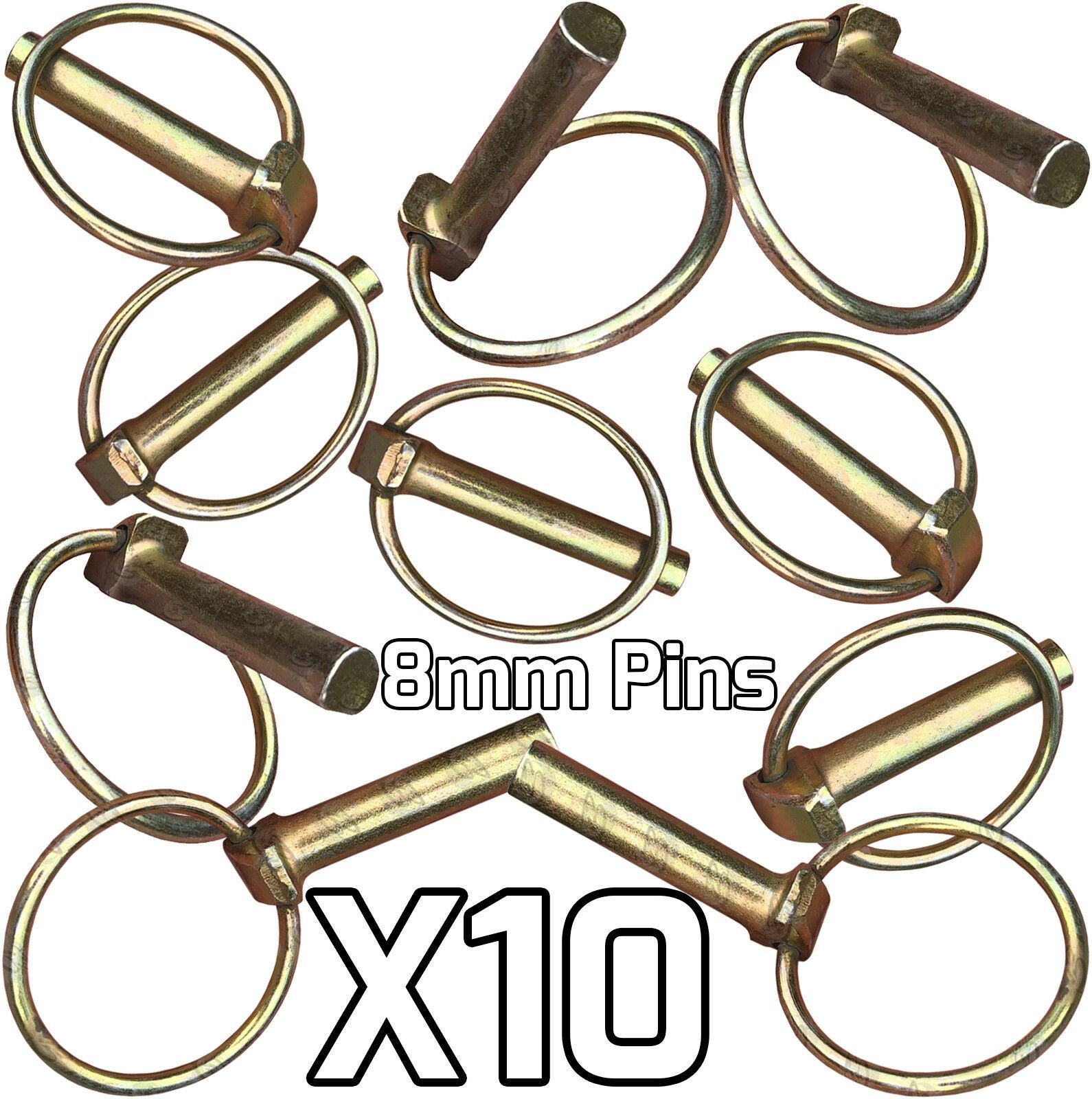 US PRO 8MM LYNCH PINS ( x 10 )
