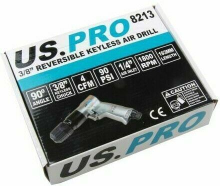 US PRO 3/8" DRIVE REVERSIBLE AIR DRILL