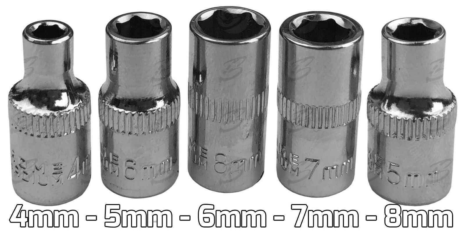 US PRO 31PCS 1/4" DRIVE SOCKET & BIT SET 4MM - 13MM