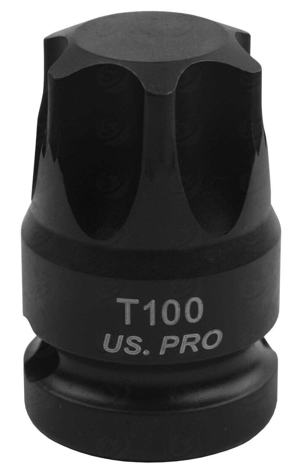 US PRO 6PCS 1/2" DRIVE IMPACT TORX BIT SOCKETS T55 - T100