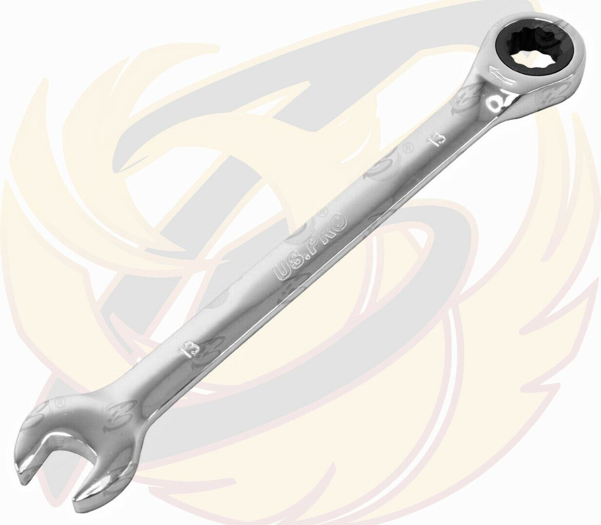 US PRO 13MM 72 TOOTH RATCHET SPANNER