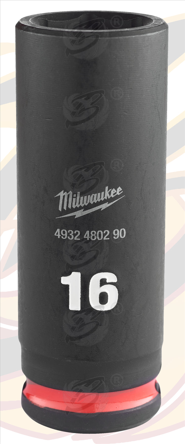 MILWAUKEE 16MM 3/8" DRIVE 6 POINT DEEP IMPACT SOCKET ( SINGLE )