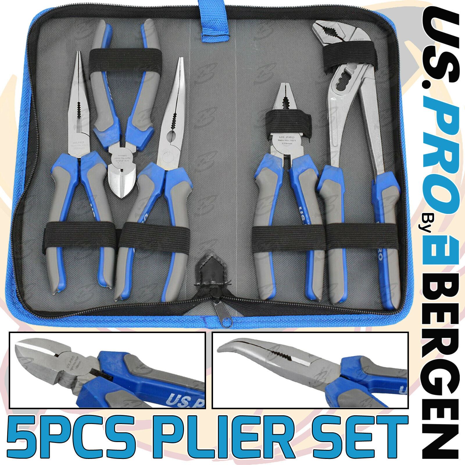 US PRO 5PCS PLIER SET