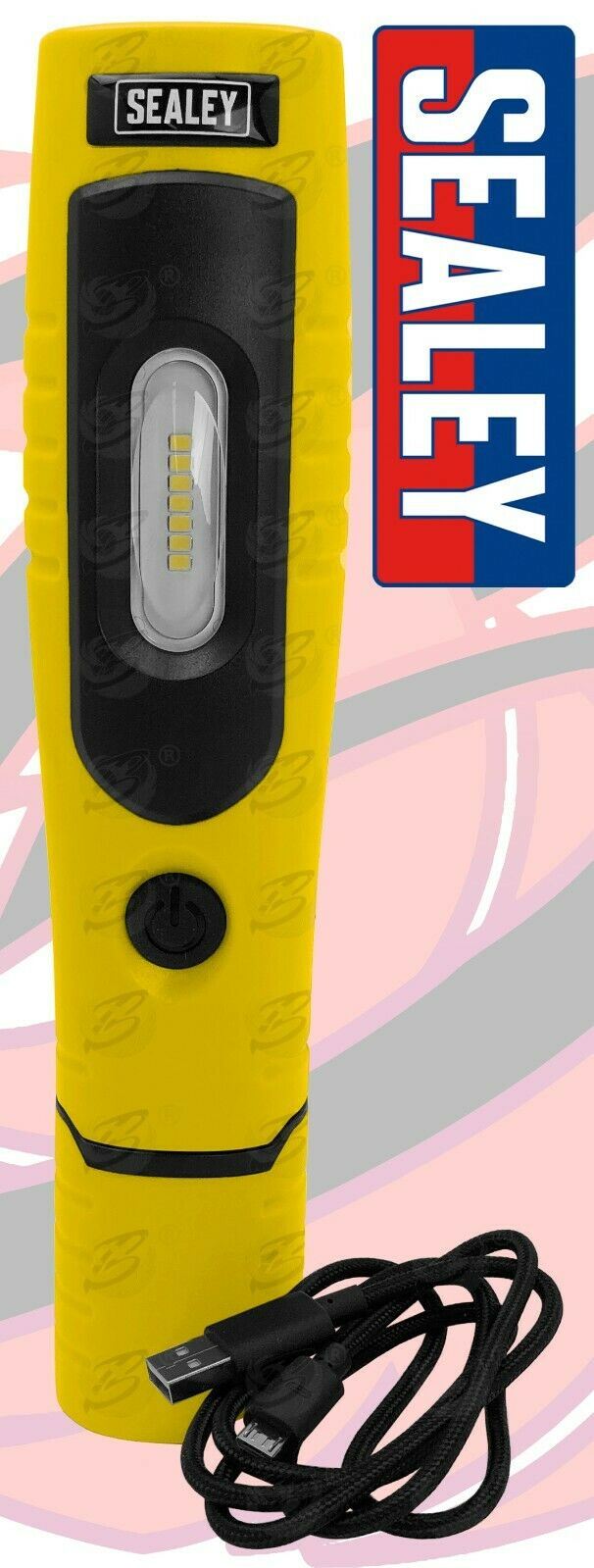 SEALEY RECHARGEABLE SMD LED LI - ION WORK LIGHT ( YELLOW )