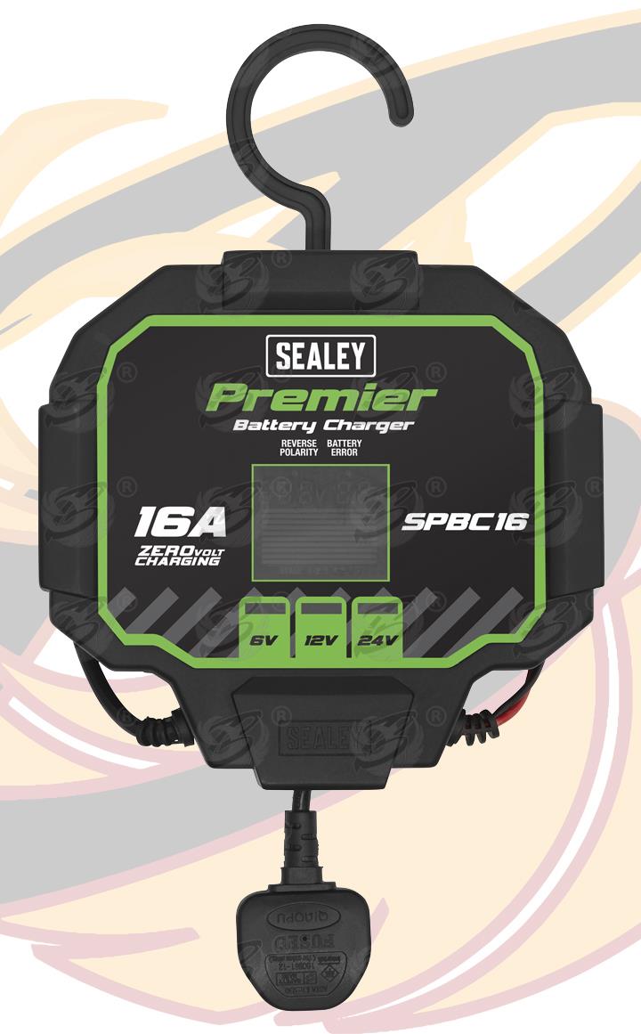 SEALEY 16A FULLY AUTOMATED BATTERY CHARGER
