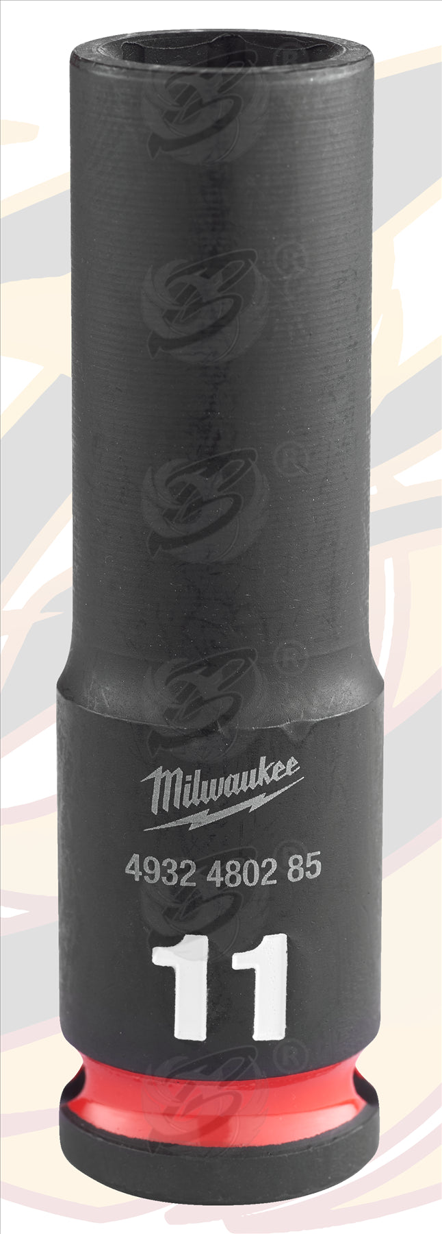 MILWAUKEE 11MM 3/8" DRIVE 6 POINT DEEP IMPACT SOCKET ( SINGLE )