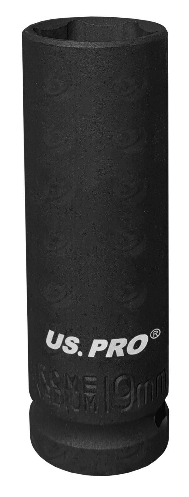 US PRO 19MM 1/2" DRIVE 6 POINT DEEP IMPACT SOCKET ( SINGLE )