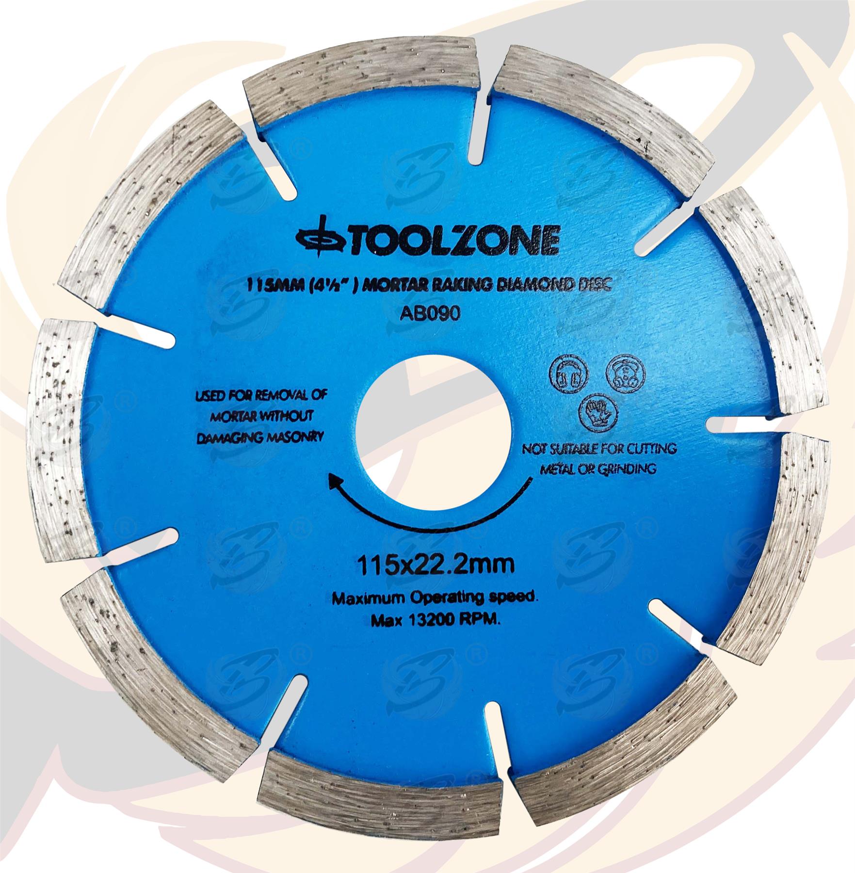 TOOLZONE 4.5" ( 115MM ) MORTAR RAKING DISC ( x 1 )