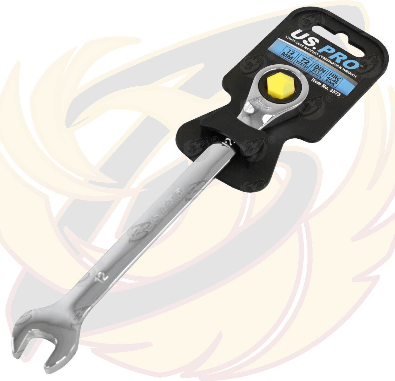US PRO 12MM 72 TOOTH RATCHET SPANNER
