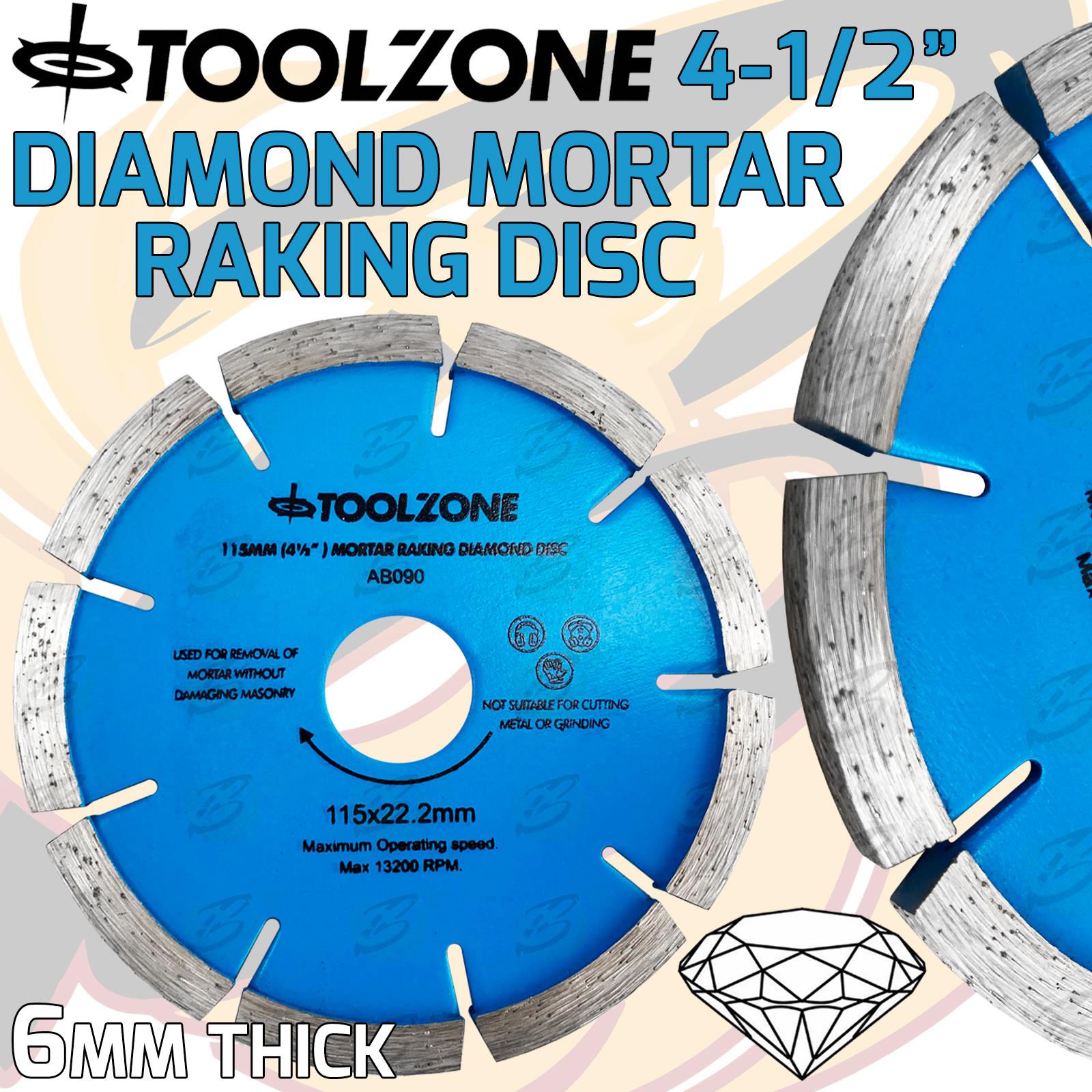 TOOLZONE 4.5" ( 115MM ) MORTAR RAKING DISC ( x 1 )