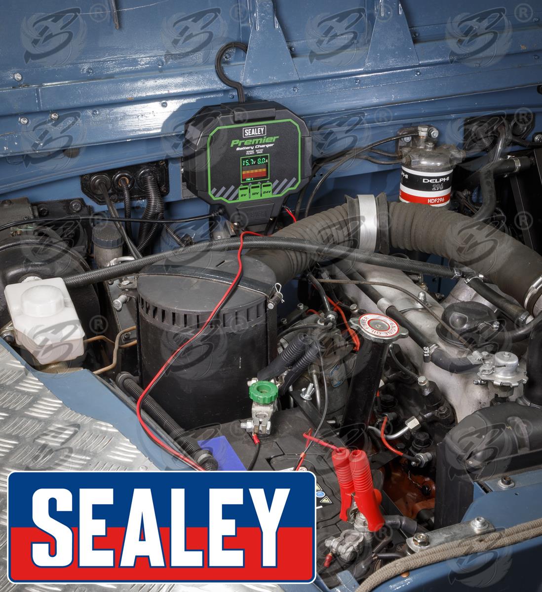 SEALEY 12A FULLY AUTOMATED BATTERY CHARGER