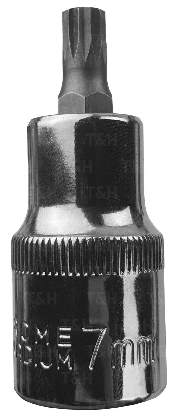 US PRO M7 1/2" DRIVE 55MM LONG SPLINE BIT SOCKET ( SINGLE )