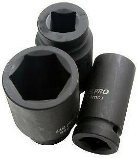 US PRO 8PCS 3/4" DRIVE 6 POINT DEEP IMPACT SOCKETS 24MM - 38MM