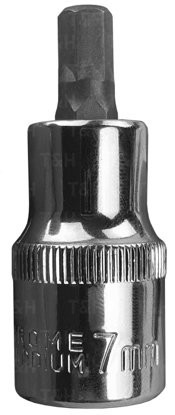 US PRO H7 1/2" DRIVE 55MM LONG HEX BIT SOCKET ( SINGLE )