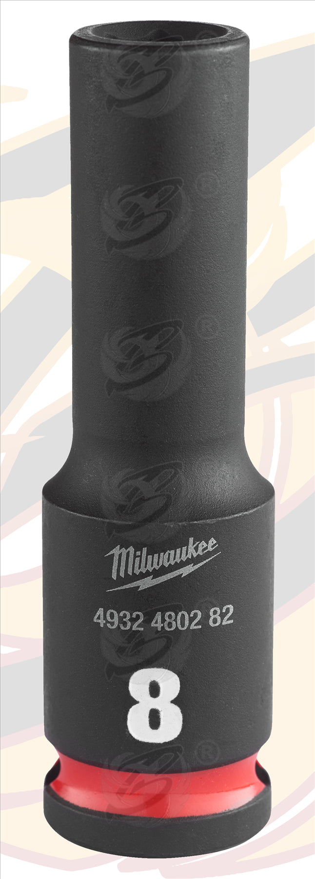 MILWAUKEE 8MM 3/8" DRIVE 6 POINT DEEP IMPACT SOCKET ( SINGLE )