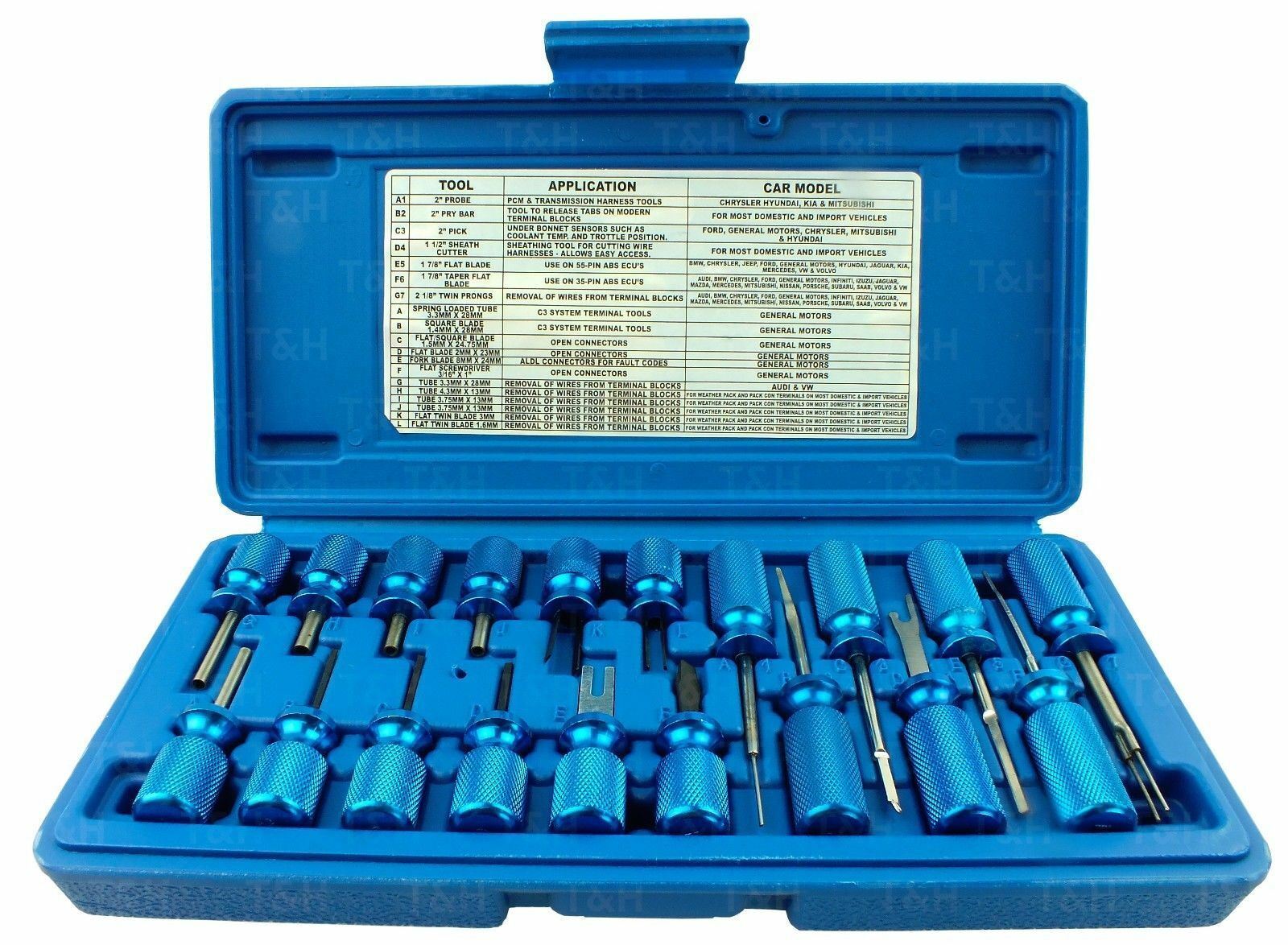 US PRO 19PCS UNIVERSAL TERMINAL RELEASE TOOLS