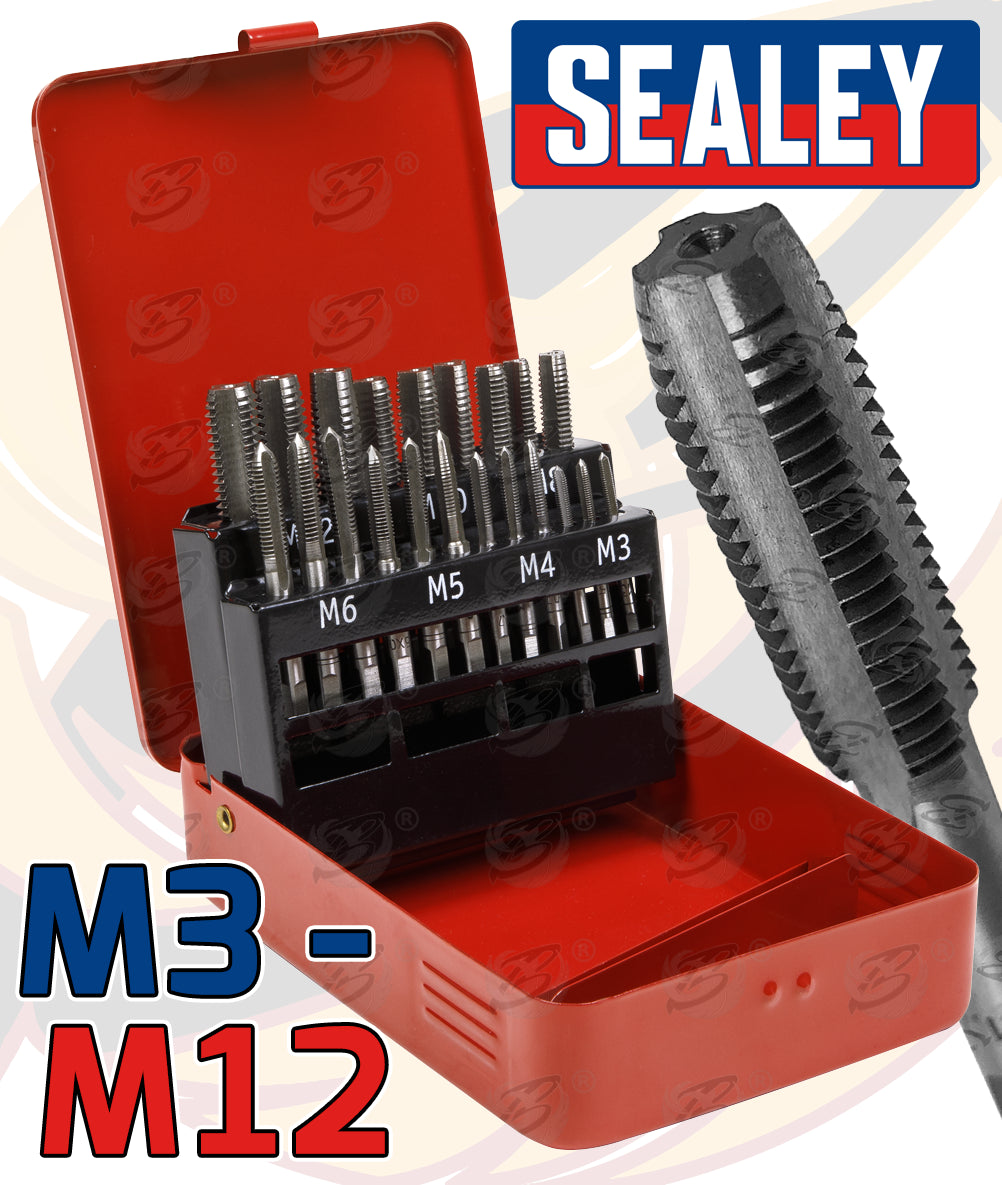 SEALEY 10PCS METRIC TAP SET M3 - M12