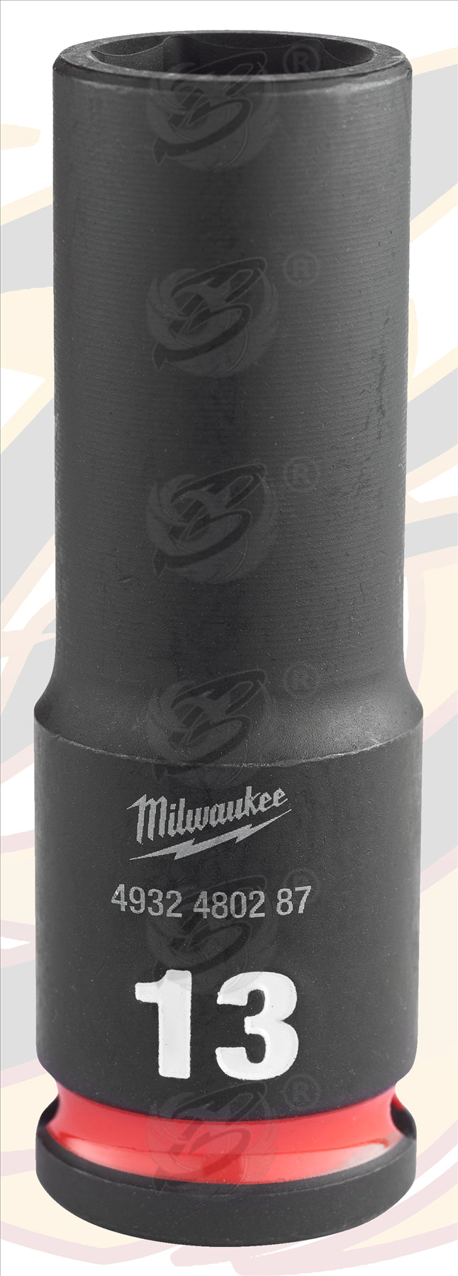 MILWAUKEE 13MM 3/8" DRIVE 6 POINT DEEP IMPACT SOCKET ( SINGLE )