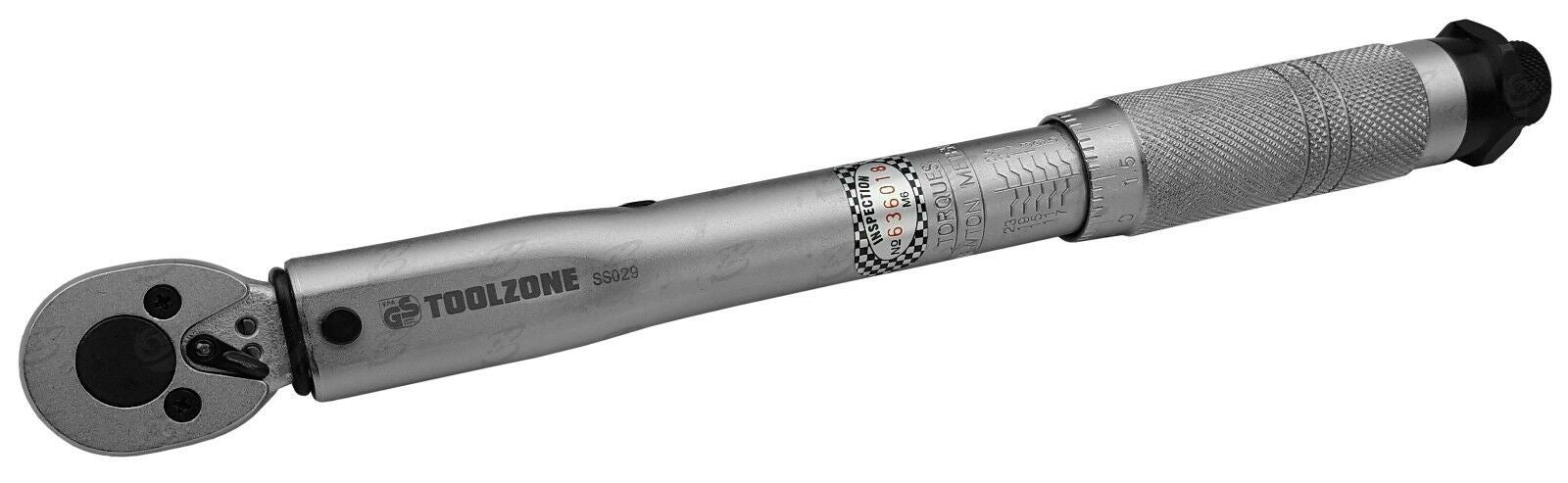 TOOLZONE 1/4" DRIVE CALIBRATED TORQUE WRENCH 5Nm - 25Nm
